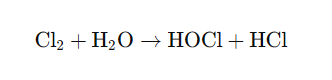 Chemical Reaction with Chlorine