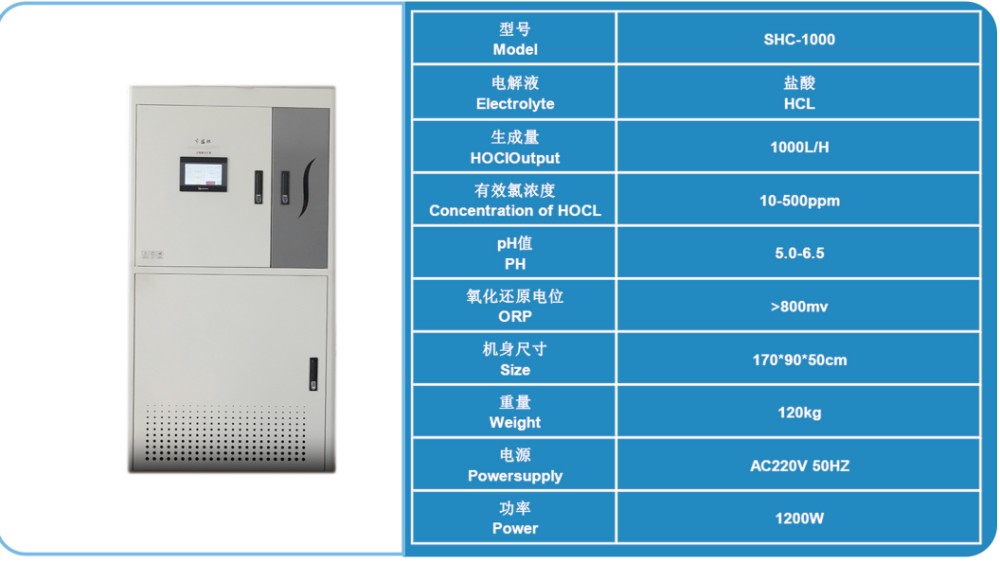 Shine HOCl Generator SHC-1000