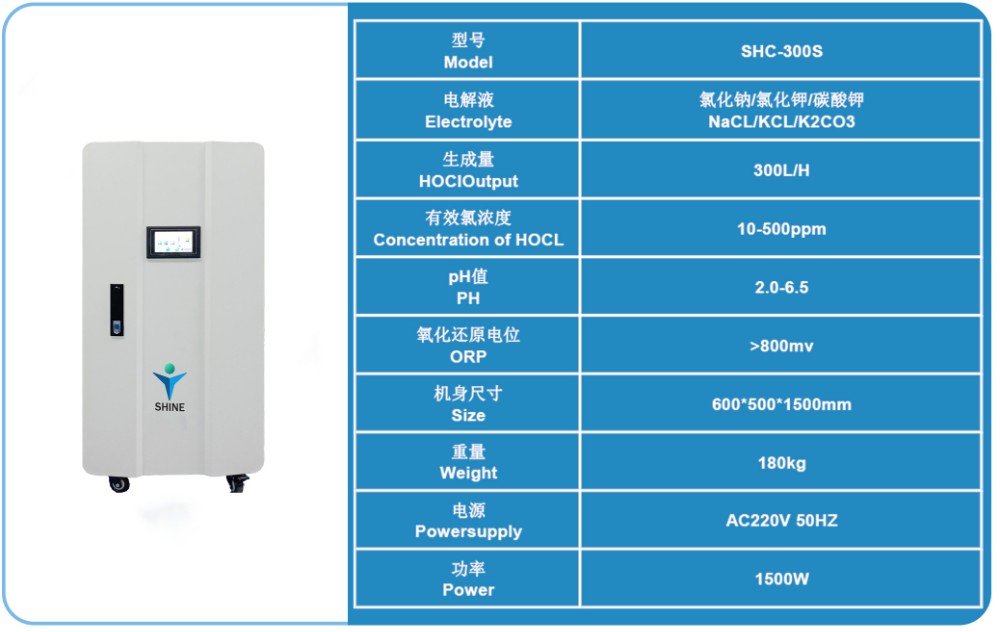 Shine HOCl Generator SHC-300S