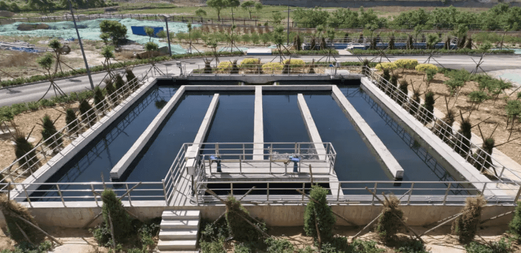 Disinfection of sewage treatment plant